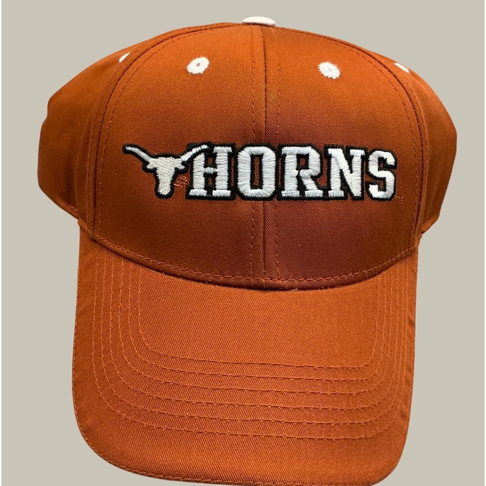 Captivating Headgear Texas Longhorns Hat Horns Embroidered Burnt Orange OSFM